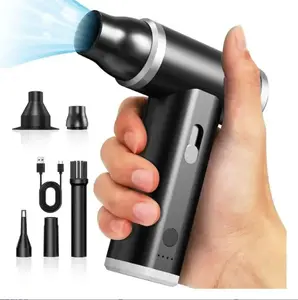 Rechargeable Air Duster,  Handheld Compressed Air Duster, Multifunctional Electric Cleaning Tool for Keyboard, PC, Component, Air Bed，car