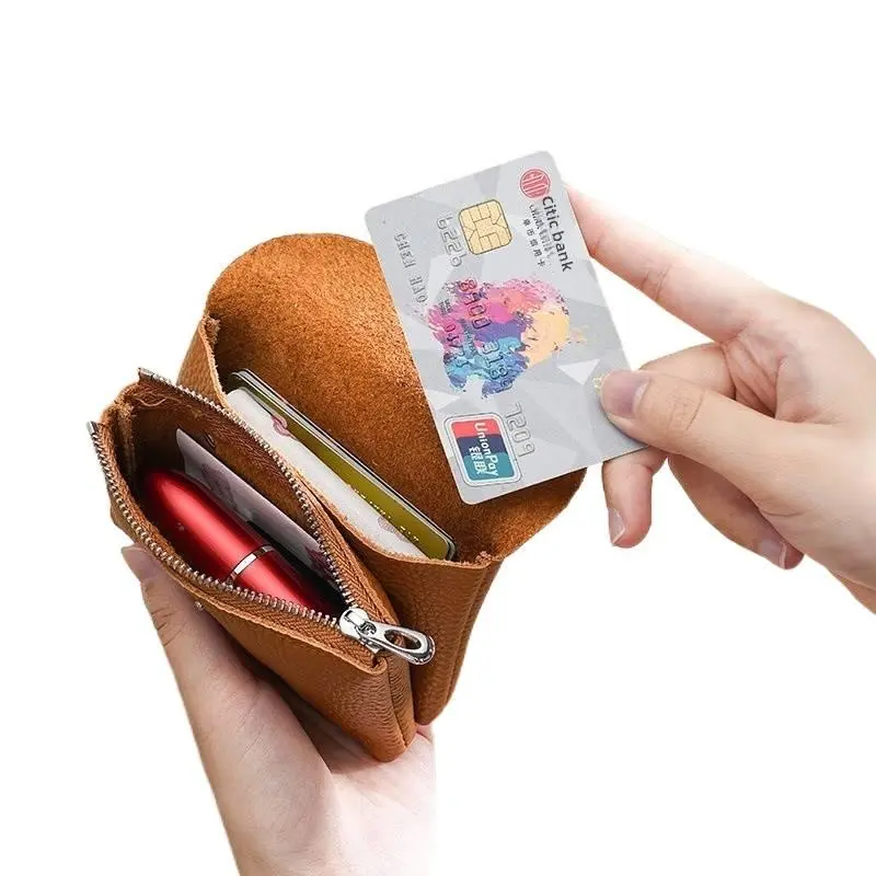 Top Grain Leather Small Multi-Use Organizer for Cards, Coins & Keys, Portable Storage Pouch Top Grain Leather Small Multi-Use Organizer for Cards, Coins & Keys, Portable Storage Pouch