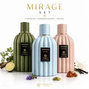 Women's Amaran Mirage Luxury Eau De Parfum Bundle Set - 3 x 100ml Bottles (Wander, Citadel, Heritage) - Long-Lasting Fragrance Collection