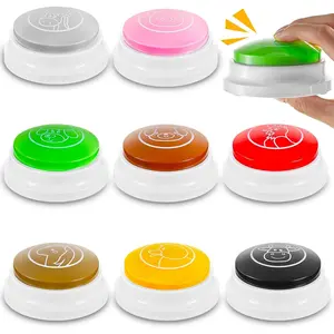8 Pcs Animal Sounds Buzzer for Trivia Games, Answer Buzzers for Classroom, Feud Jeopardy Buzzer Button with Lights and Sounds for Classroom Party Teacher Game Show(Classic Style)