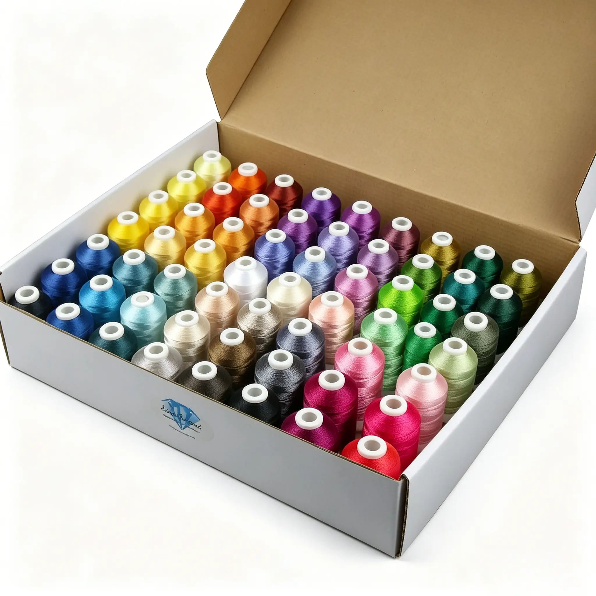 Simthread 63/40-Colors Embroidery Thread Kit,Polyester Machine Embroidery Thread,40 Weight Thread,550Y Spools,Multicolor Embroidery Thread Set,Colorfast High Strength Thread,Brother Babylock Janome Singer Bernina Compatible,Sewing Accessories