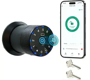 Tuya Bluetooth smart lock, fingerprint lock, passwordlock, suitable for bedroom, homestay, apartment doorknob biometric digital thumbprint keyless entry door lockAnti-Theft Fingerprint Door Lock deadbolt electronic in Anti-Theft auto front keypad Portable