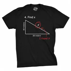 Find X T Shirt Funny Saying Math Teacher Graphic Sarcastic Gift Novelty Dad Joke Mens Funny T Shirts Cool Vintage Fashion T-Shirt Gift Classic Menswear Funny Science Short Sleeve Novelty Tees for Guys White