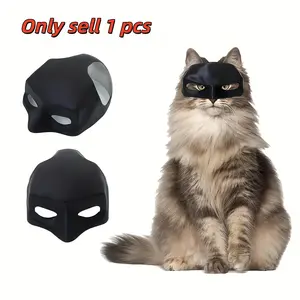 Superhero Cat Masks for Pets, Durable Plastic Material, Fun Role-Playing Photo Props, Ideal for Costume Parties & Photoshoots