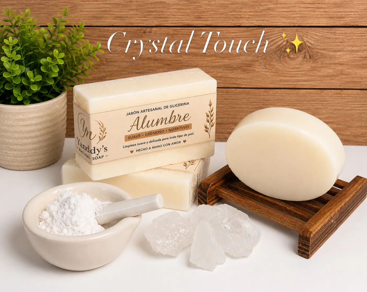 Cristal Touch Alum Shaving Soap, 4oz (113g) - Beauty & Personal Care Bath & Body Care Product