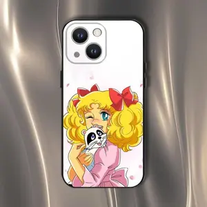 Candy candy anime Phone Case For  iPhone 17air 16 15 14 13 12 11 Pro Max Plus Black Soft Cover