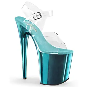 8 Inch Heel FLAMINGO-808 Turquoise