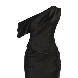 Black Rosi Asymmetrical Top