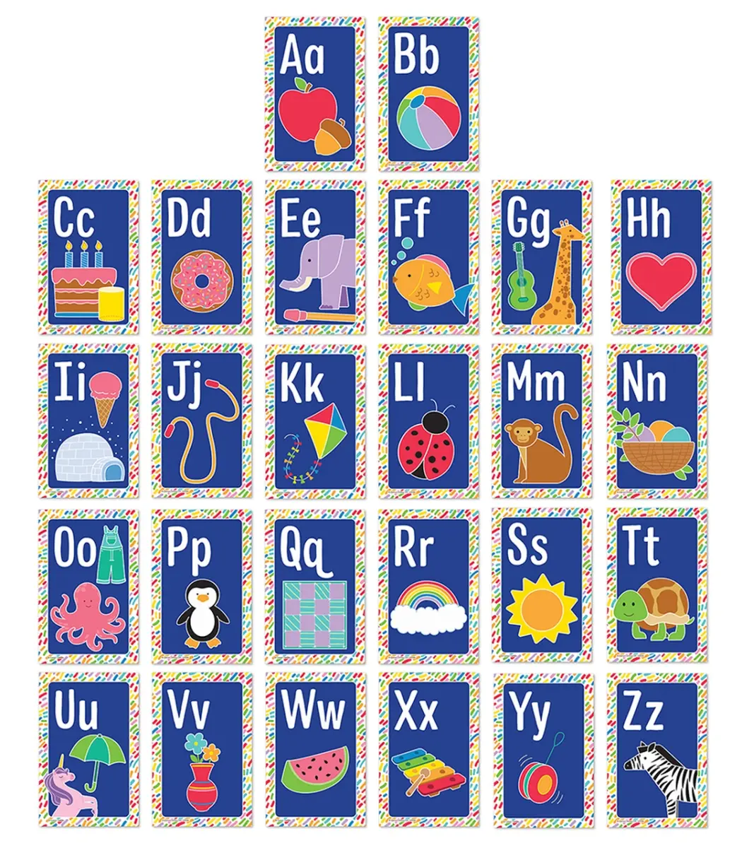 Carson Dellosa Education CD-106059 Mini Posters Alphabet Cards Poster Set
