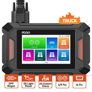 Fcar-F801 Diesel Heavy Duty Truck Scanner, Professional All Diagnostic System, D.PF Regen, Oil Reset, HD OBD, Suitable for cars/trucks Automotive Battery Relay Tester Vehicle