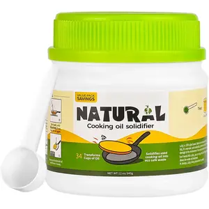 Cooking Oil Solidifier Harden Up to 2.25 Gallon of Fry Oil from Mess -Based Oil Hardener for Disposal Value Pack 12 Oz