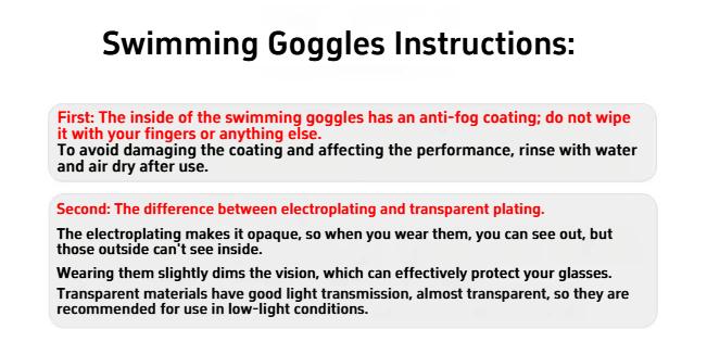 Harkapy Anti-Fog UV Protection Swimming Goggles Leak Proof Swim Goggles With Quick-Release Clasp For Adult Men Women Outdoor Swimming Pool Beach Diving