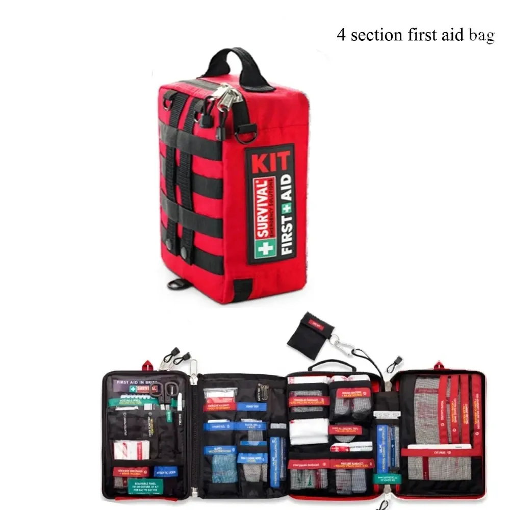 Handy First Aid Kit Waterproof Medical Bag for Workplace Hiking Camping Cycling Car Outdoor Travel Survival Kit Rescue Treatment BearHoHo