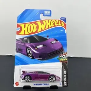 Hot Wheels 94 Bugatti EB111 SS Purple Diecast Car Model 221/250 Collectible Toy Vehicle