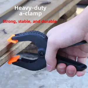 9-inch Large Anti-slip Fixed Spring A-Clamp, Heavy-Duty Multi-purpose Quick-release Plastic Woodworking Clamp