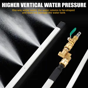 24'' Portable Radiator Cleaning Wand, 4500 PSI Radiator Flush and Cleaner Tool, Quick Cleaning, Two 1/4'' Quick Coupler, Radiator Pressure Washer Tool Fit for Household Cars, Trucks,39 inch RV Radiators