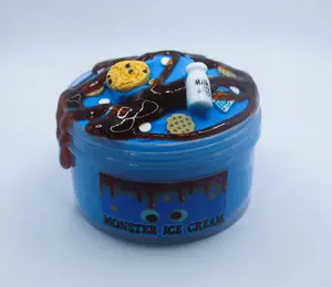 Monster Ice Cream ~ Cloud Cream Slime ~ Cookie Scented ~ Good Vibes Slime ~ Slime Shop
