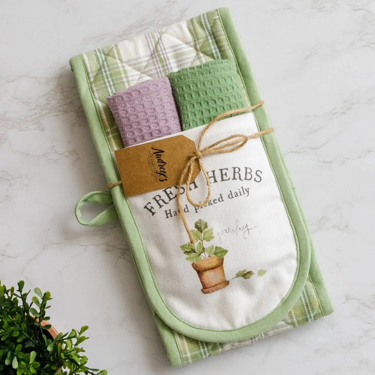 Double oven mitt gift set