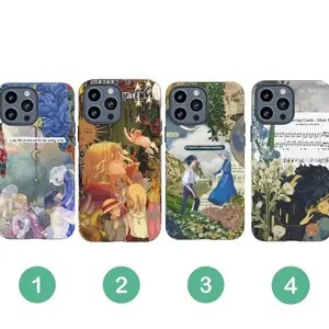 Howl's Moving Castle Aesthetic Collage Studio Ghibli TOUGH (Matte) Phone Cases Compatible with iPhone 17, 16, 15, 14, 13, 12, 11, X & Galaxy.