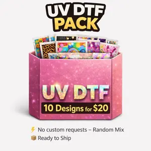 UVDTF transfers for cups  16oz- 10 for $20 transfers Decal Sticker Self Adhesive Sticker