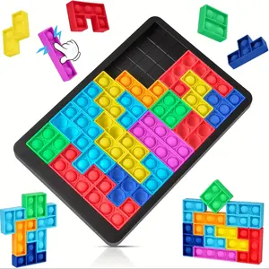 Soft Puzzle Blocks Toy, Educational Learning & Smart Development, Stress Relief for Kids & Adults, Random Color, Parent-Child Game
