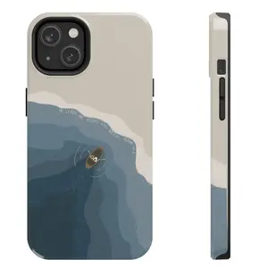 He leads me beside still waters Psalm 23.2 Christian Tough Phone Case, Bible Hard iPhone 16 Cover Christ Modern Jesus Christian Baptism Gift