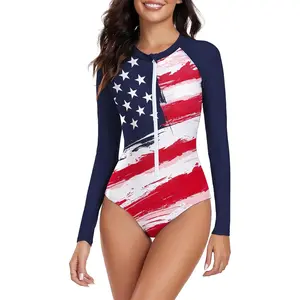 Summer target bathing suits Womens Athletic One Piece Swimsuits Long Sleeve Swimsuit Sports Surfing Swimwear Bathing Suits