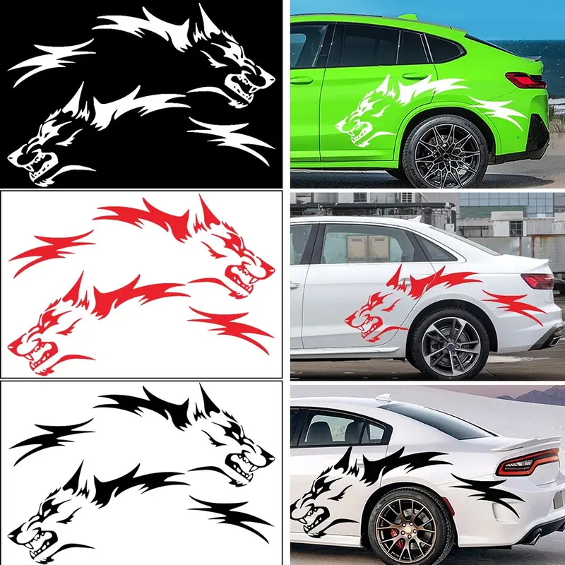 2-Piece Carbon Fiber Look Fender Badge Stickers – Side Emblem Decals, Black Matte, Universal Fit