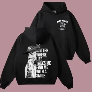 Mac Miller Tiny Desk Concert 2 Sides Hoodie, Vintage Hip Hop Sweater, Graphic Unisex Music Shirt, Rap Tee, Gift For Fans, Full Size, Full Color