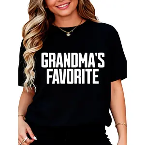 Grandma's Favorite T-Shirt for Women Men Cotton Clothing