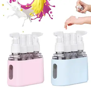 Creative CombinationSqueeze Travel Bottle Set Portable Face Wash Shampoo Lotion Empty Bottle Toiletry Dispenser (4in 1)
