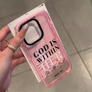 She Will Not Fall Religious Fashion Two tone TPU Full Coverage Phone Case Suitable for iPhone 17 16 15 14 13 12 11 Plus Pro Max