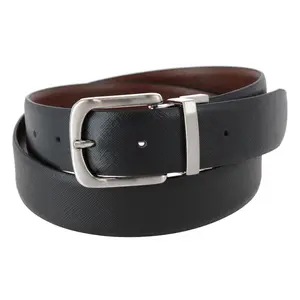 Stone Mountain Men's 35mm Reversible Smooth Bonded Leather Dress Belt, Reversible Belts