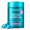 MARÉE Hair Serum Capsules – Anti-Frizz Hair Treatment – Keratin & Argan Oil – 30 Capsules