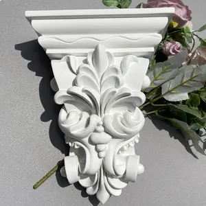 Carved Beam Cap Column PU Mold Model, Faux Wood Material, Home Decoration Building Materials, Living Room Decor, 3D Shape