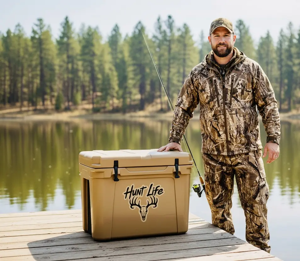 Hunt Life Vinyl Sticker, Die-Cut Hunting Decal for Trucks, Coolers, and Gear, Outdoor Adventure Decor, Durable Water-Resistant Decal for Hunters, Rustic Gift for Outdoorsmen, Hunting Lifestyle Sticker for Cars, Laptops, and Tumblers