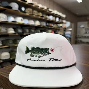 Coike Fishing Rope Hat - White/Black