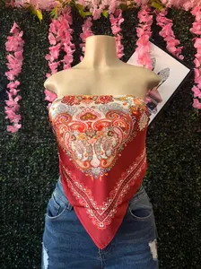 Crimson Paisley top