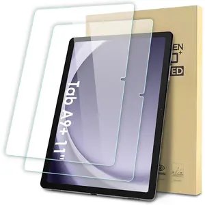 2-Pack Screen Protector Compatible with  Galaxy Tab A9 Plus 11 inch 2023, Tempered Glass Clear Film, Anti-Scratch, Easy Installation for 11" Tab A9+ 5G Tablet (SM-X210/X216/X218)