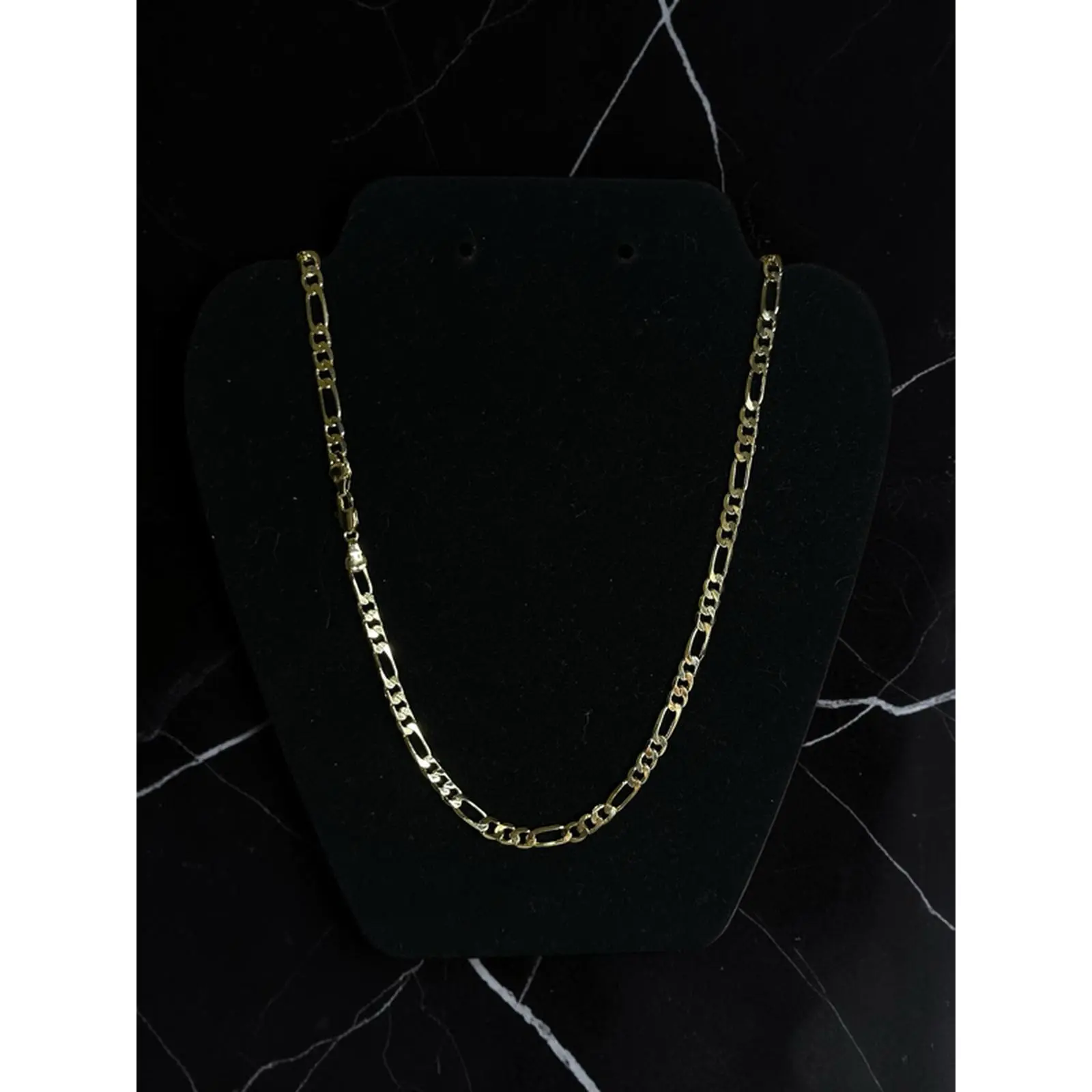 Figaro Chain Gold Color 5.5 mm 24 inches - Elegant Jewelry for Women