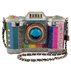 Life in Color Beaded Crossbody Camera Handbag Authentic Mary Frances Purse