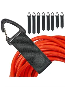 Storage Strap, Cable Management Tie Down Straps, Triangle Buckle Multi-Functional Nylon Velcro Binding Straps, Multifunction Straps for Home Outdoor Tactical Backpacks