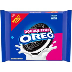 OREO Double Stuf Chocolate Sandwich Cookies, Party Size, 24.95 oz OREO Double Stuf Chocolate Sandwich Cookies, Party Size, 24.95 oz