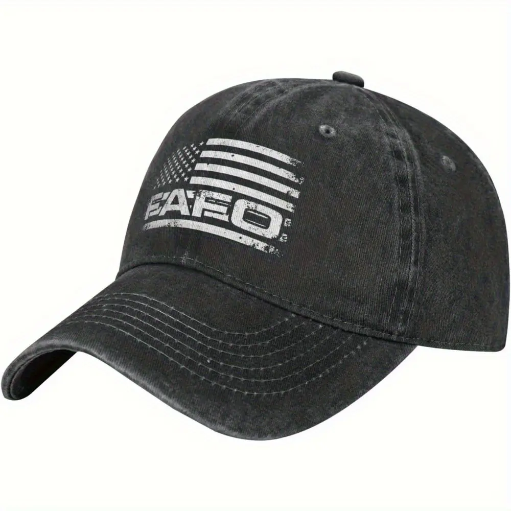 Mens Distressed Trucker Hat, Universal Relaxed Streetwear Cap in Black Wash with Adjustable Metal Clasp for Male Casual & Outdoor Use, Relaxed Streetwear Hat, Mens Hats