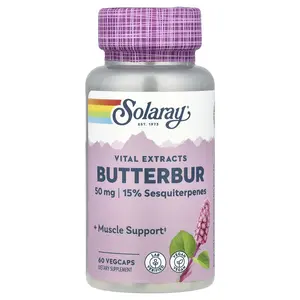 Solaray Vital Extracts, Butterbur, 50 mg, 60 VegCaps