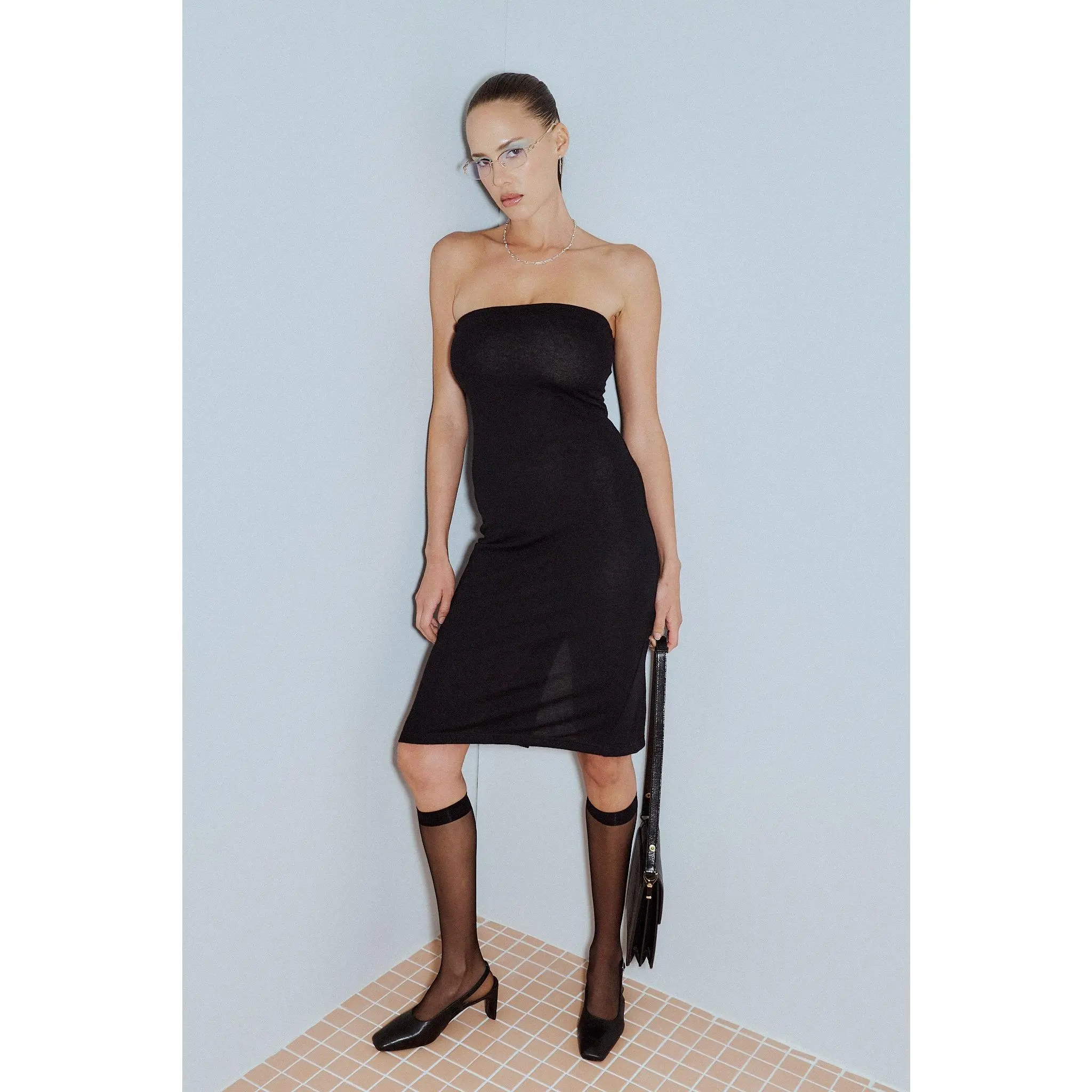 Marge's Funeral Dress Wool Blend Strapless