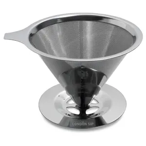 The London Sip 4-Cup Stainless Steel Coffee Dripper