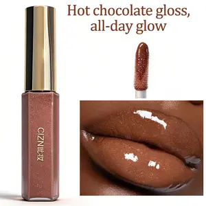 6Pcs Shimmer Lip Gloss Set, Moisturizing Plumping Lip Glow Oil with Fine Glitter, Non-Sticky Long-Lasting Shiny Lip Gloss Kit, Hydrating Mirror Shine Lip Gloss for Women, All Skin Tones【1】