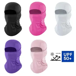 Balaclava Face Mask 5-Pack, Summer Cooling Neck Gaiter & Sun Shield, Breathable Motorcycle Scarf for Men/Women