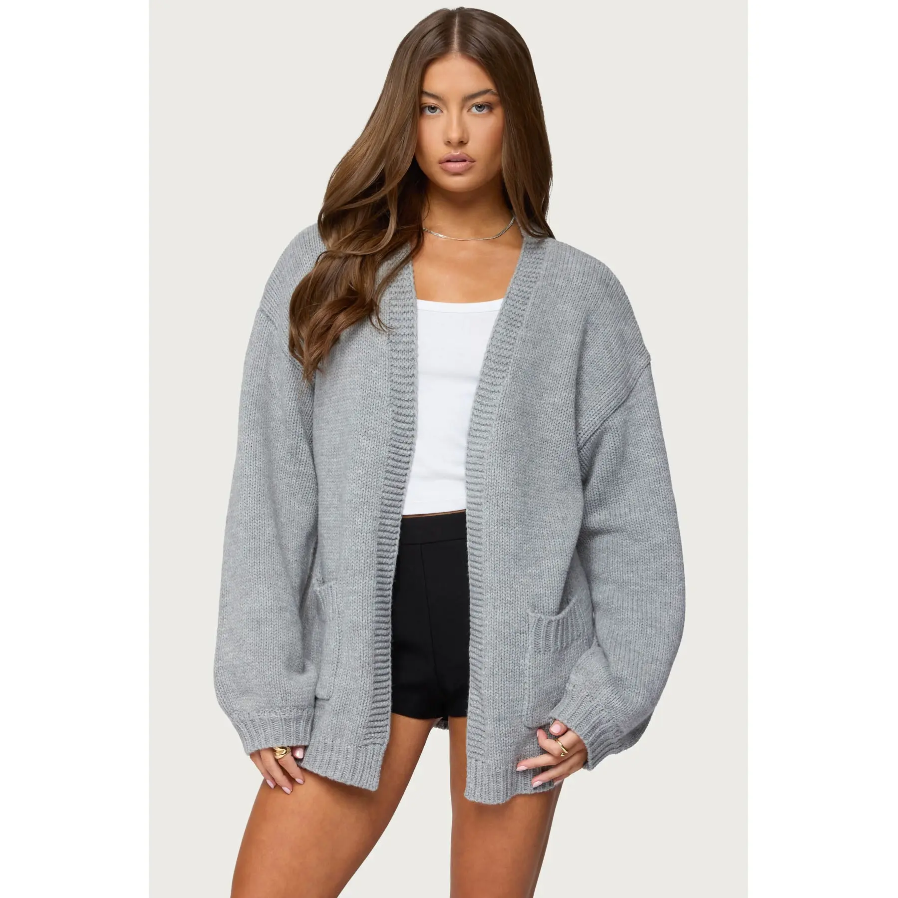 Oversized blue cardigan - TikTok Shop